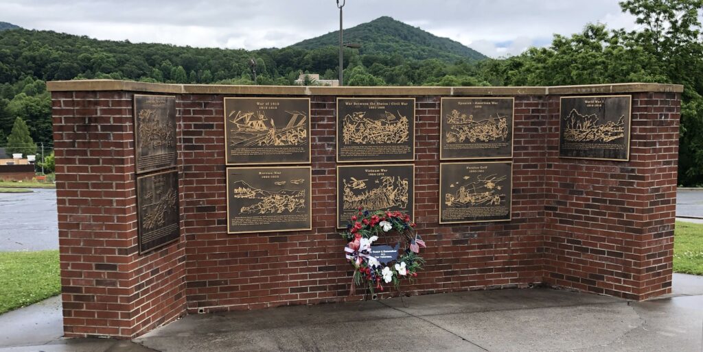 ASHE COUNTY ALL WARS VETERANS MEMORIAL BACK