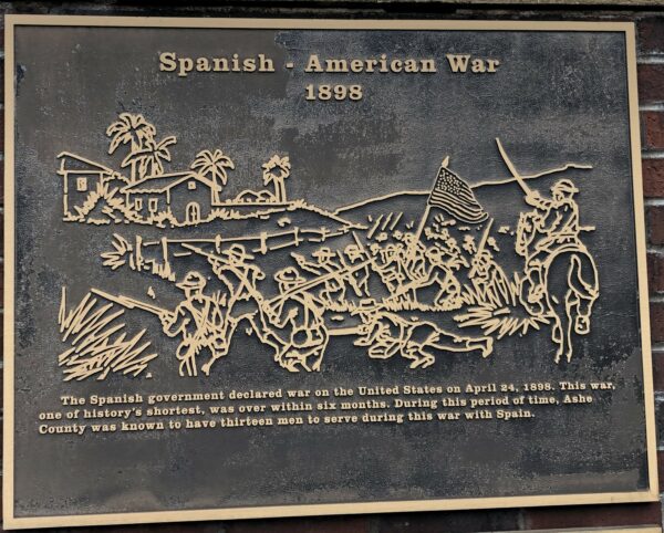 ASHE COUNTY ALL WARS VETERANS MEMORIAL PLAQUE D