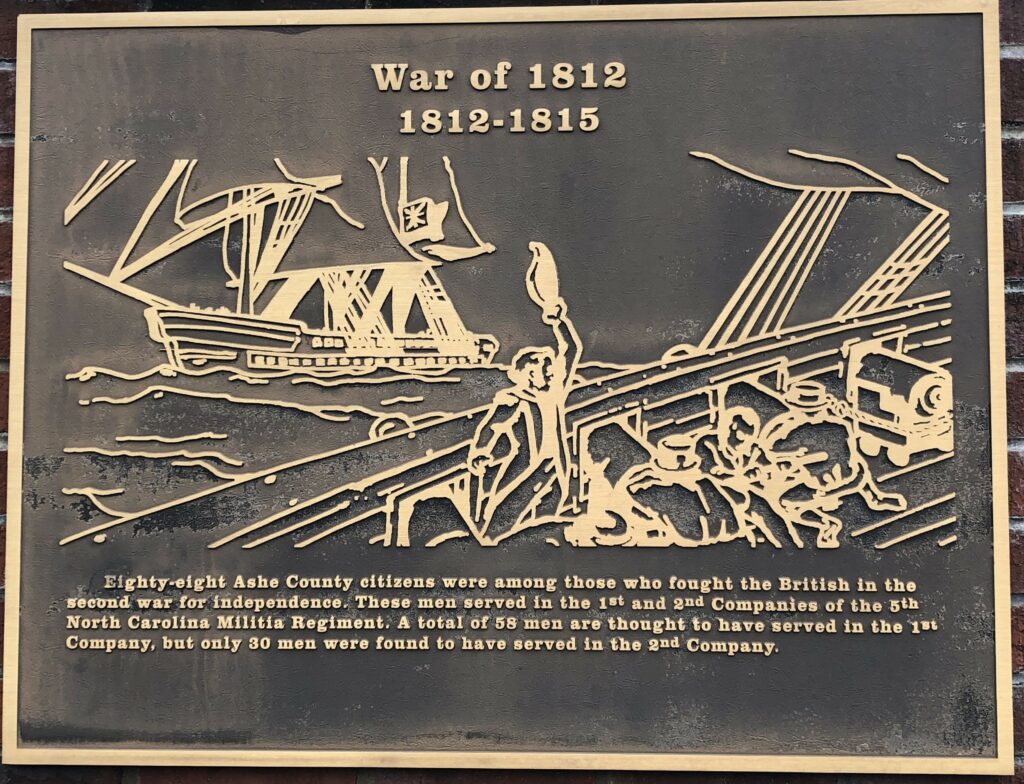 ASHE COUNTY ALL WARS VETERANS MEMORIAL PLAQUE B