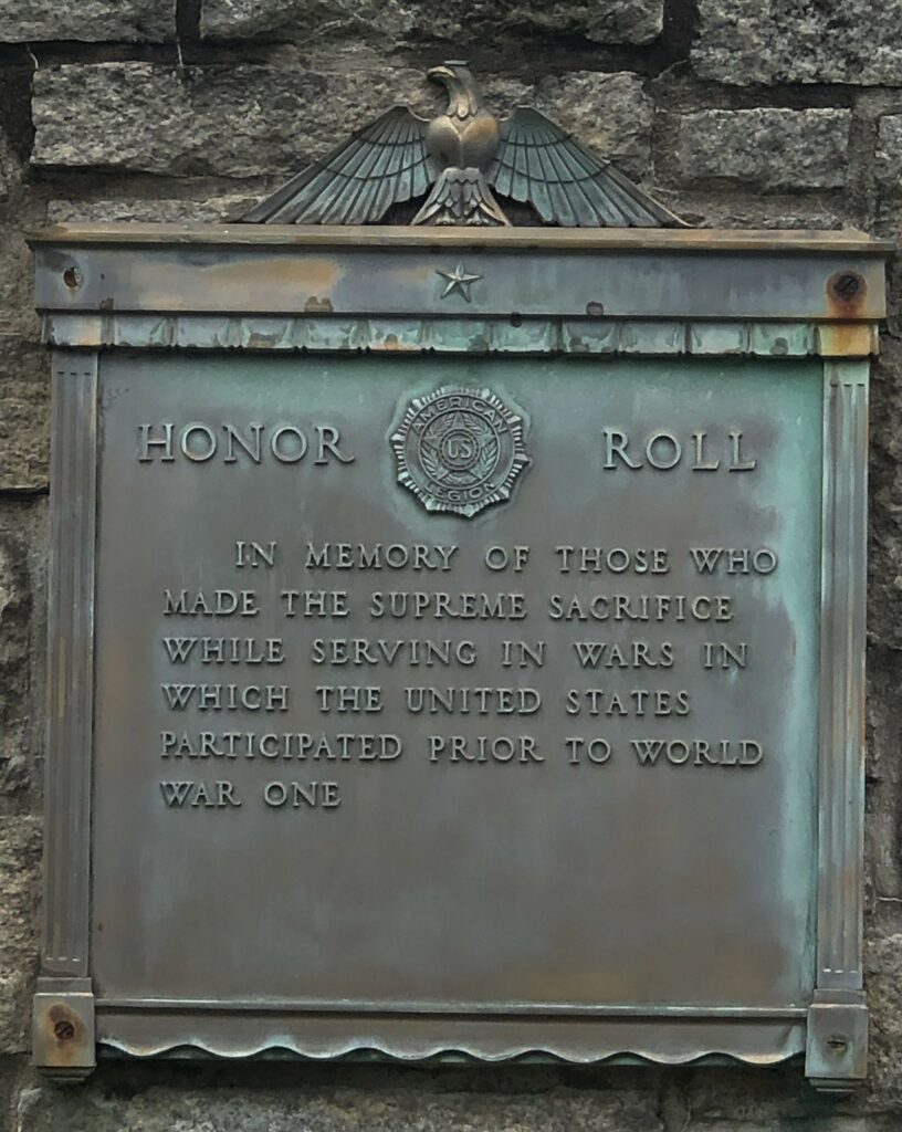 OLD ASHE COUNTY WAR MEMORIAL PLAQUE A