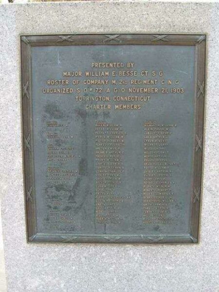 TORRINGTON VETERANS MEMORIAL COMPANY M PLAQUE