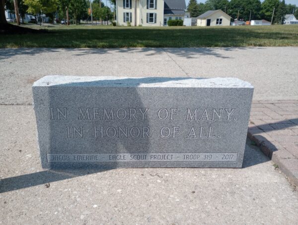VAN BUREN SCHOOLS VETERANS MEMORIAL BACK