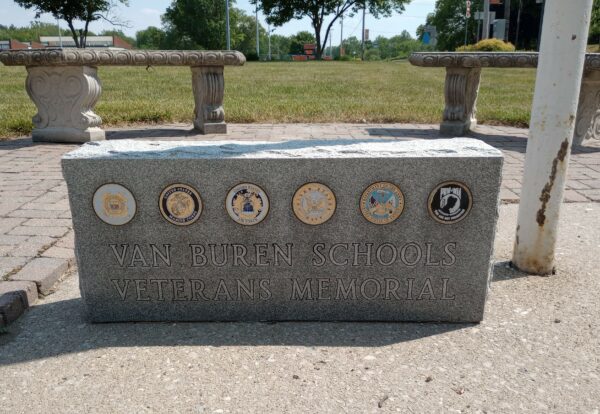 VAN BUREN SCHOOLS VETERANS MEMORIAL FRONT