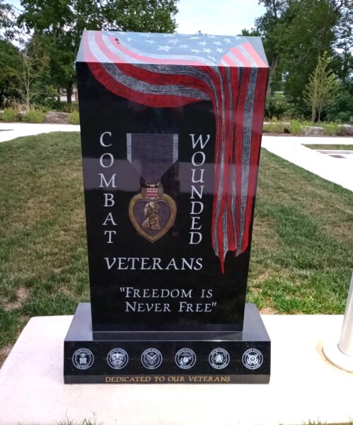 FORT JENNINGS COMBAT WOUNDED VETERANS MEMORIAL FRONT