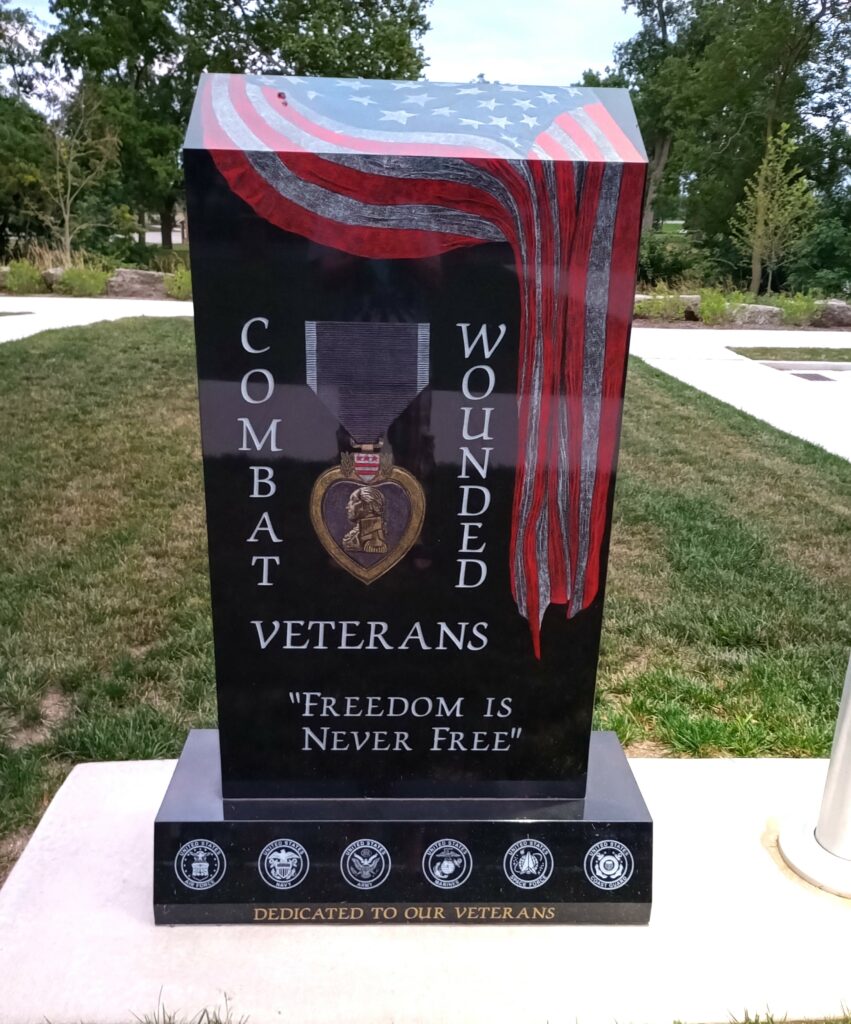FORT JENNINGS COMBAT WOUNDED VETERANS MEMORIAL FRONT