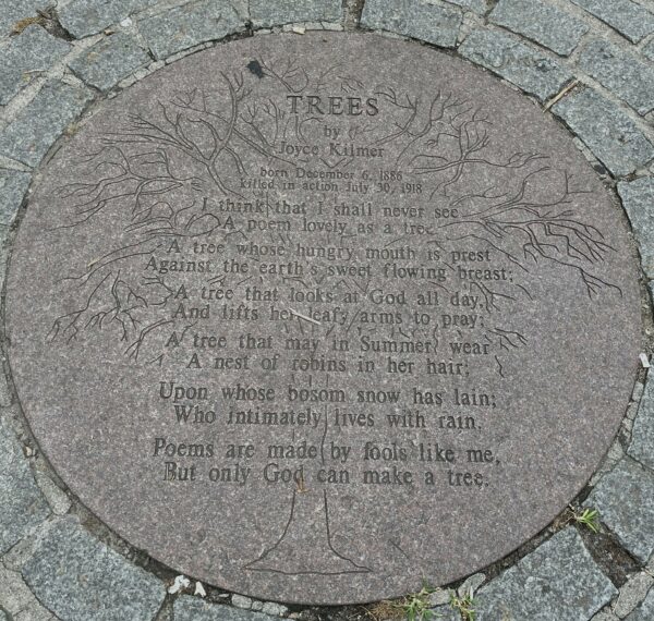 TREES BY JOYCE KILMER MEMORIAL PAVER