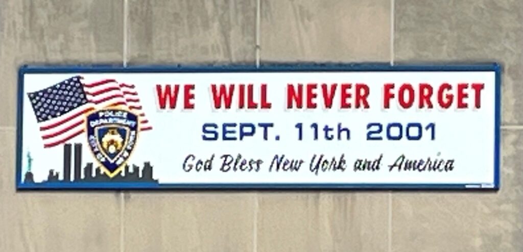 GREENWOOD HEIGHTS SEPT. 11TH 2001 MEMORIAL PLAQUE