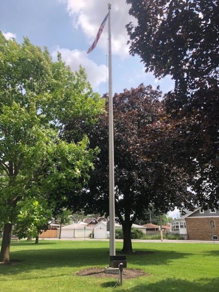 BERWYN ALL WARS VETERANS MEMORIAL FLAGPOLE