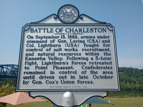 BATTLE OF CHARLESTON WAR MEMORIAL MARKER