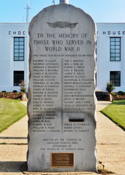 CHOCTAW COUNTY WAR MEMORIAL