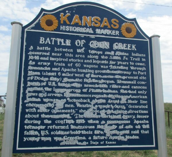BATTLE OF COON CREEK MEMORIAL MARKER