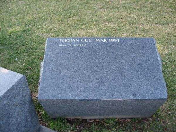 CONNECTICUT VETERANS MEMORIAL WEST HARTFORD PERSIAN GULF WAR STONE