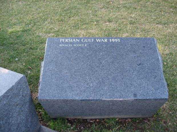 CONNECTICUT VETERANS MEMORIAL WEST HARTFORD PERSIAN GULF WAR STONE