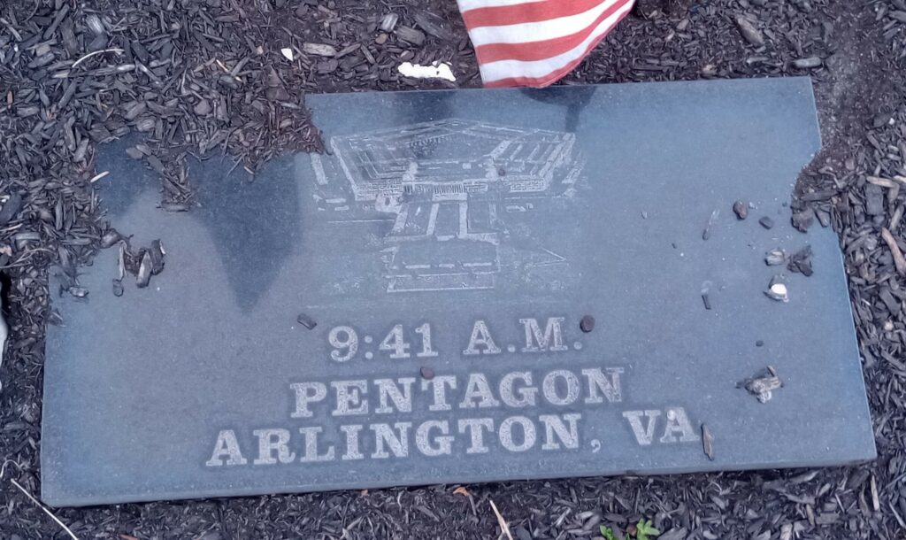 SEPTEMBER 11, 2001 GOD BLESS AMERICA MEMORIAL STONE D