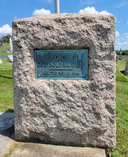 IN HONOR OF OUR SOLDIER DEAD MEMORIAL