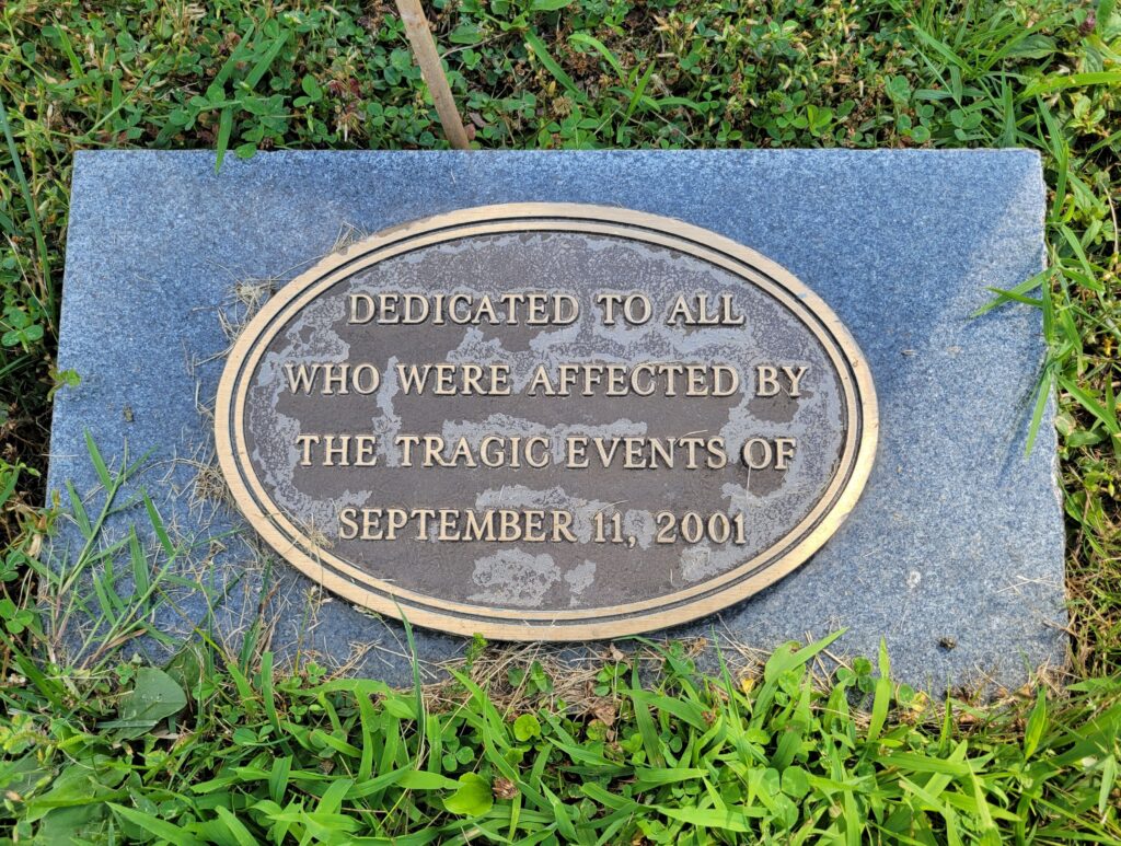 UNIONTOWN SEPTEMBER 11, 2001 MEMORIAL PLAQUE