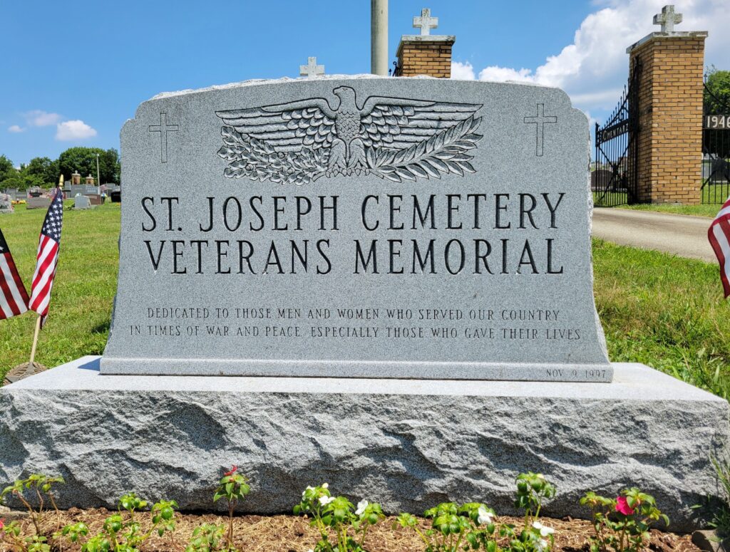 ST. JOSEPH CEMETERY VETERANS MEMORIAL