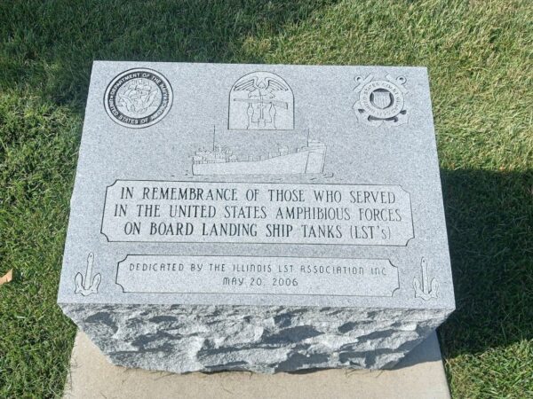 CAMP BUTLER NATIONAL CEMETERY LANDING SHIP TANK (LST) MEMORIAL