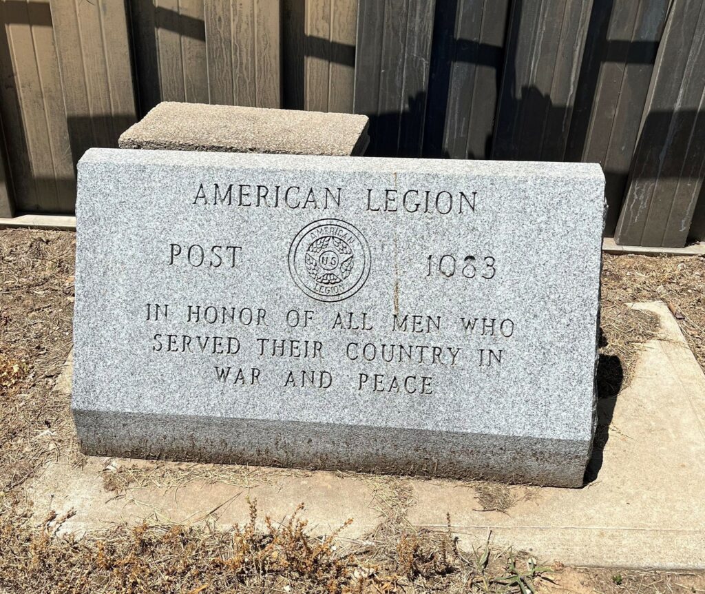 AMERICAN  LEGION POST 1083 ALL MEN WHO SERVED MEMORIAL
