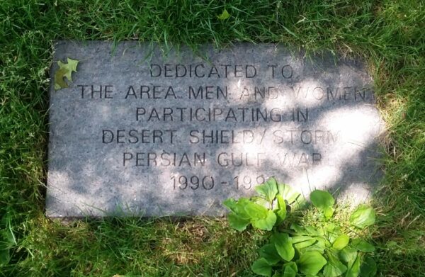DELPHOS PERSIAN GULF WAR MEMORIAL TREE STONE