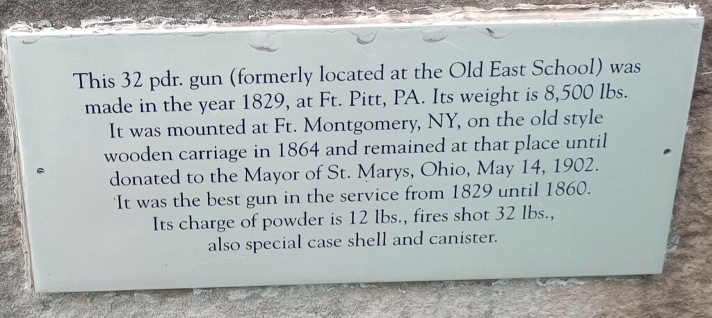 THIS 32 PDR. GUN MEMORIAL STONE