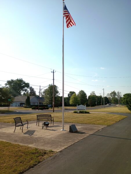 HANNEMAN FUNERAL HOME VETERANS MEMORIAL FLAGPOLE