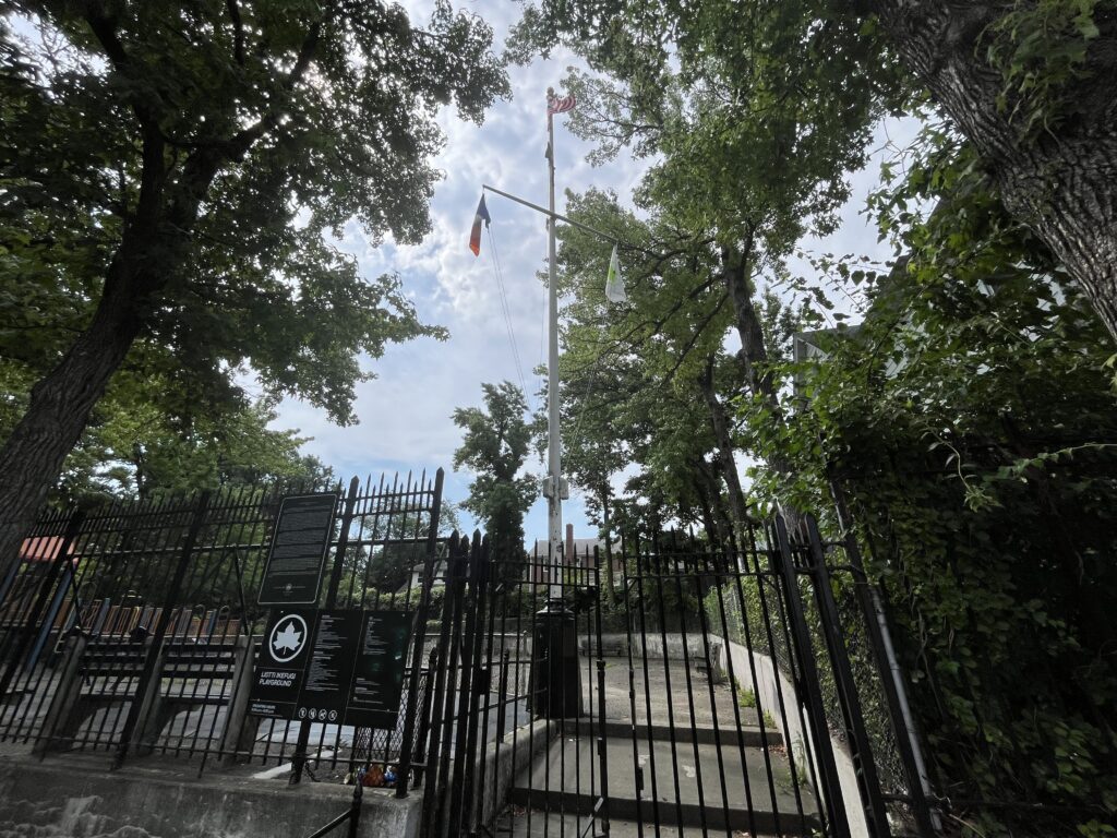 CARMINE LIOTTI AND LLOYD IKEFUGI WAR MEMORIAL FLAGPOLE