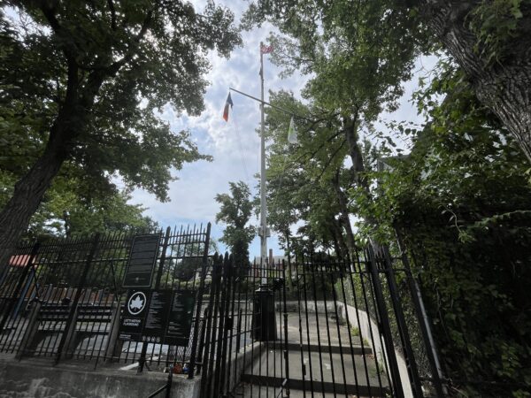 CARMINE LIOTTI AND LLOYD IKEFUGI WAR MEMORIAL FLAGPOLE
