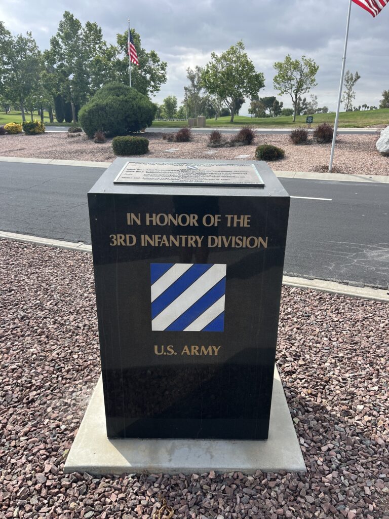 MARCH AIR RESERVE BASE THIRD INFANTRY DIVISION MEMORIAL