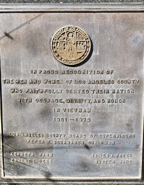 LOS ANGELES COUNTY VIETNAM VETERANS MEMORIAL