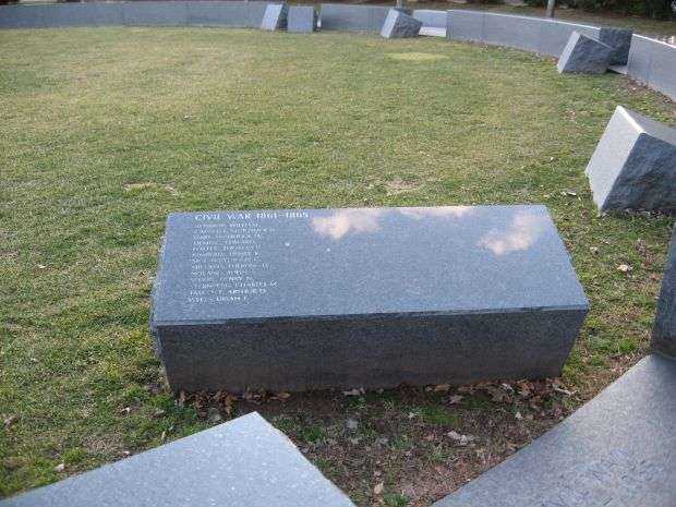 CONNECTICUT VETERANS MEMORIAL WEST HARTFORD CIVIL WAR STONE