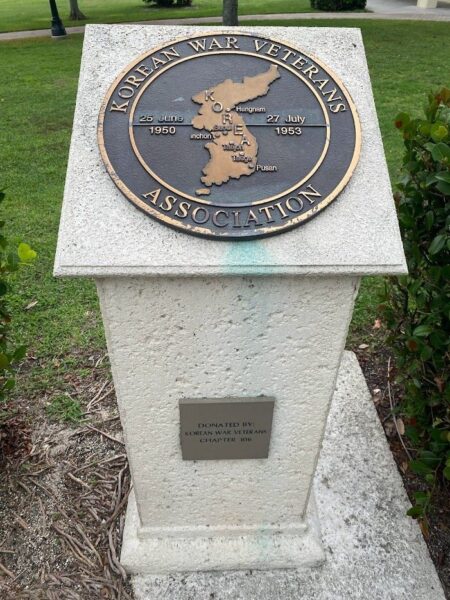 STUART, FL KOREAN WAR MEMORIAL LECTURN