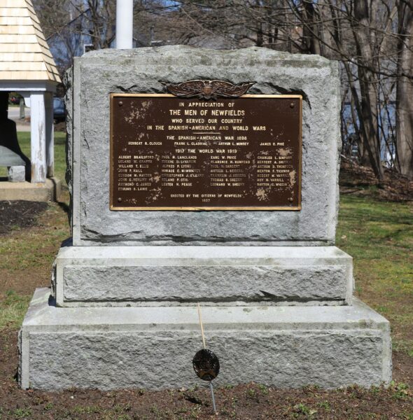 NEWFIELDS, NH SPANISH-AMERICAN AND WORLD WAR MEMORIAL