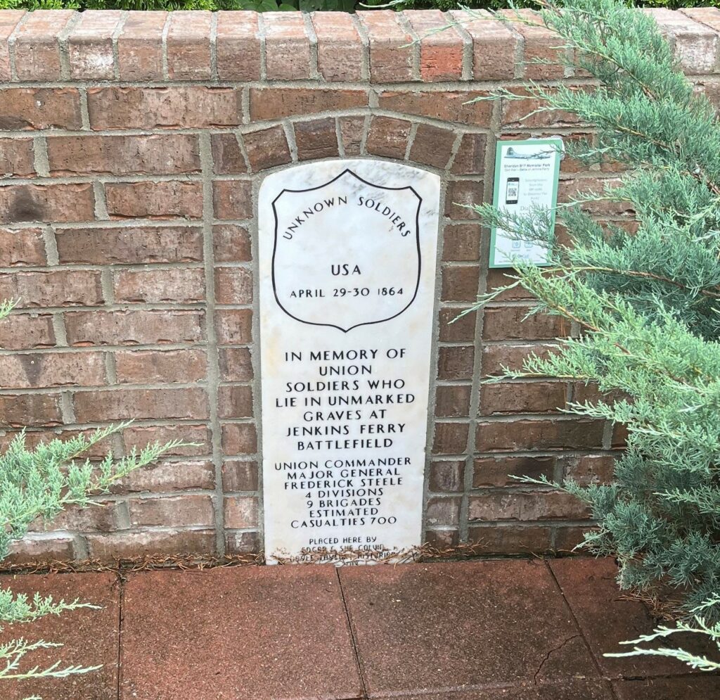UNKNOWN SOLDIERS JENKINS FERRY BATTLEFIELD MEMORIAL