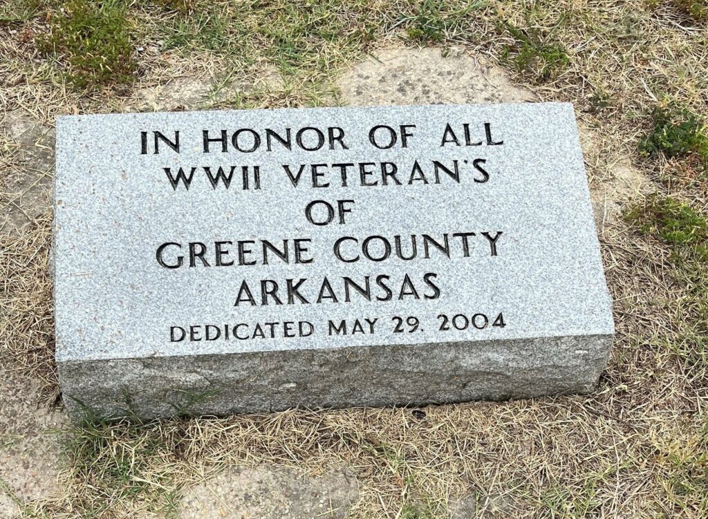 GREEN COUNTY ARKANSAS ALL WWII VETERANS MEMORIAL