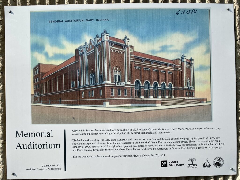 MEMORIAL AUDITORIUM PLAQUE