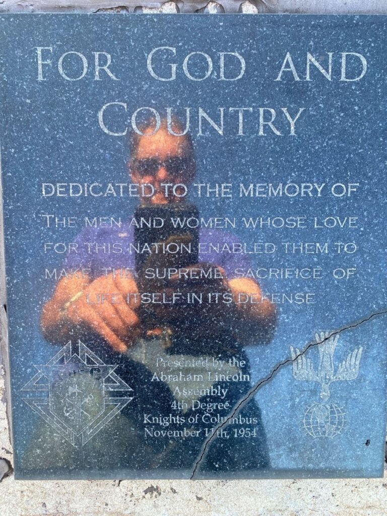 FOR GOD AND COUNTRY SUPREME SACRIFICE MEMORIAL