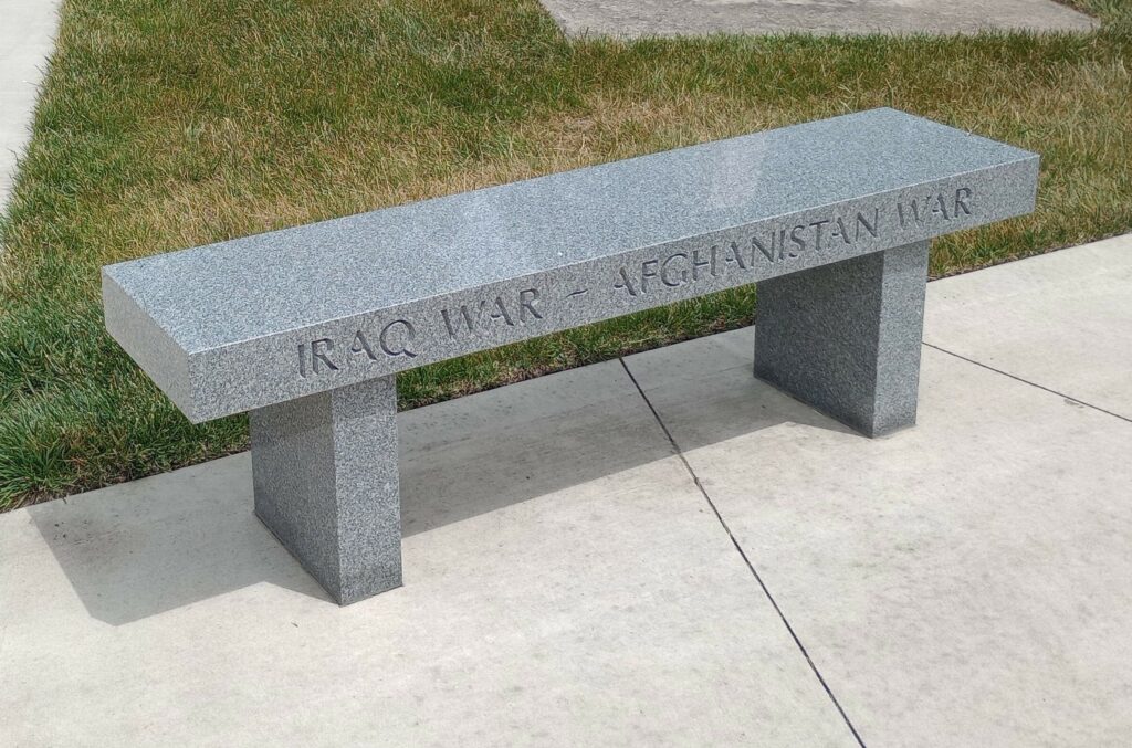WHITLEY COUNTY WAR MEMORIAL BENCH B