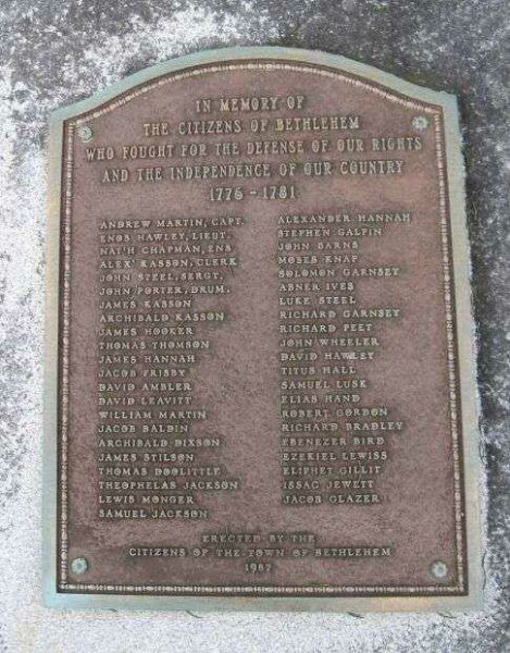 BETHLEHEM REVOLUTIONARY WAR MEMORIAL