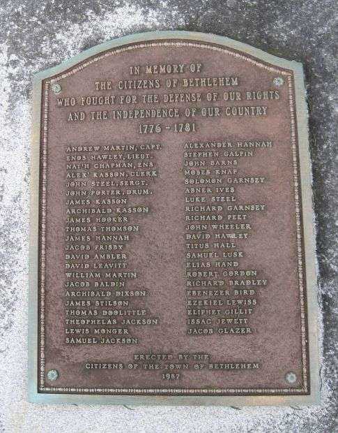 BETHLEHEM REVOLUTIONARY WAR MEMORIAL
