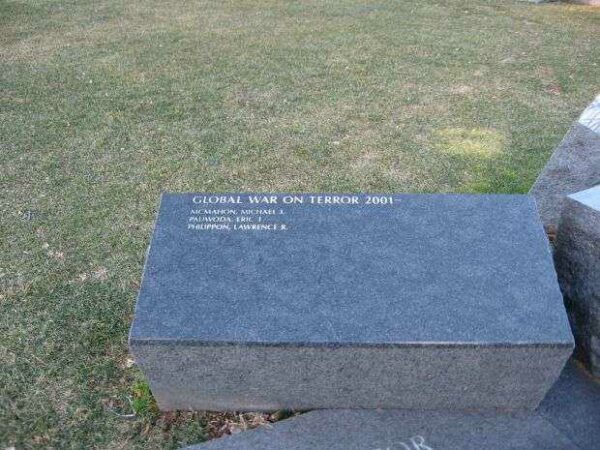 CONNECTICUT VETERANS MEMORIAL WEST HARTFORD GLOBAL WAR ON TERROR STONE