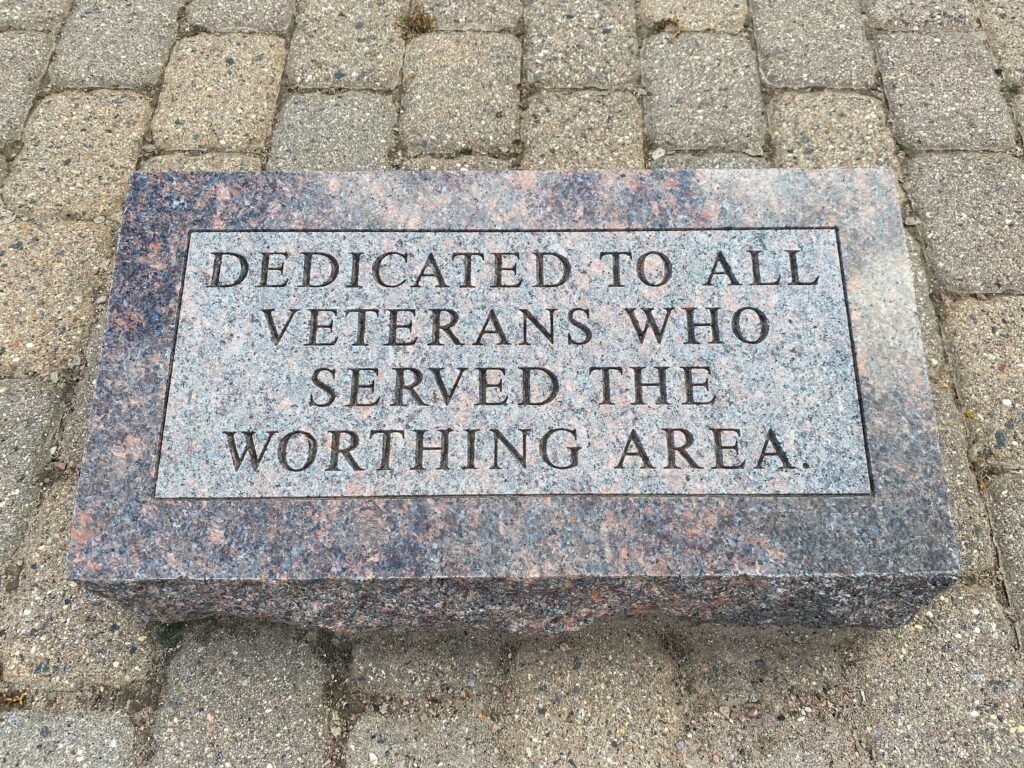 WORTHING AREA ALL VETERANS MEMORIAL STONE