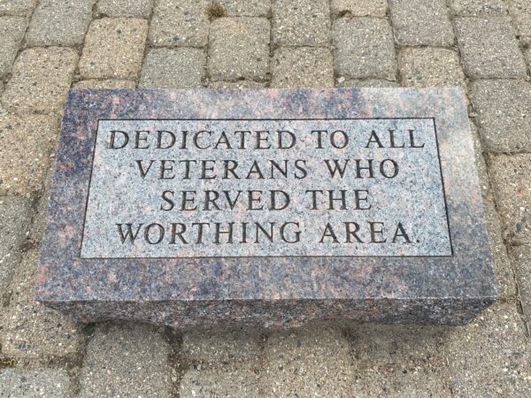 WORTHING AREA ALL VETERANS MEMORIAL STONE