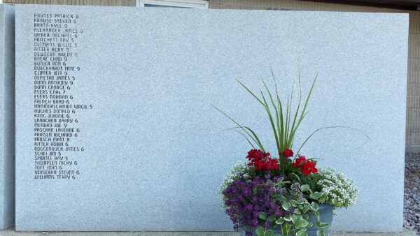 LAKE BENTON WAR VETERANS MEMORIAL STONE F