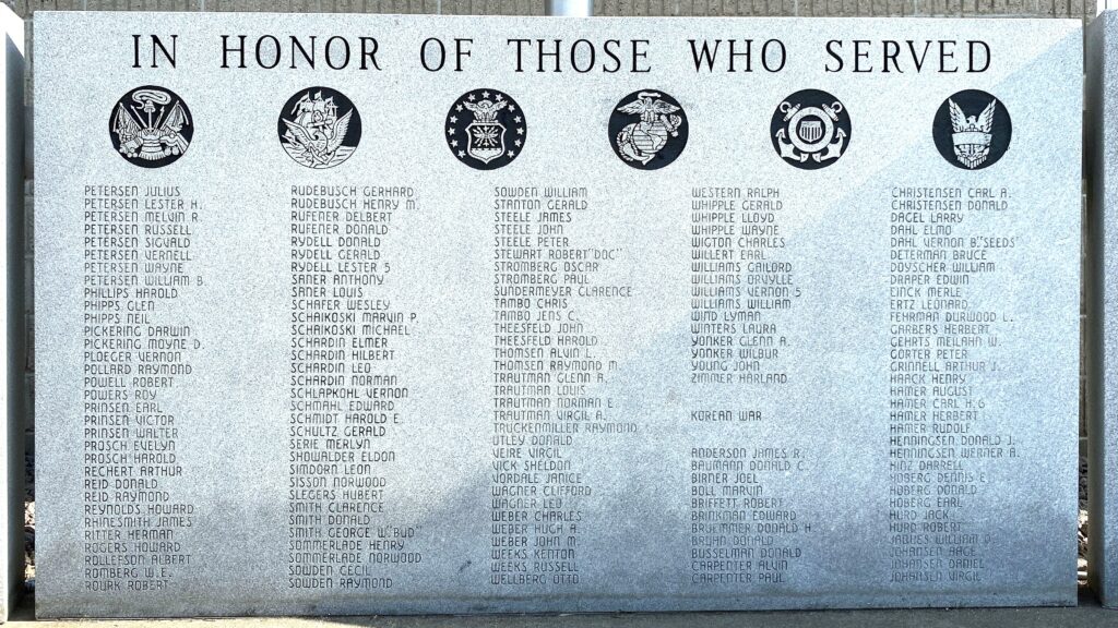 LAKE BENTON WAR VETERANS MEMORIAL STONE C