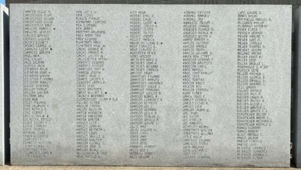 LAKE BENTON WAR VETERANS MEMORIAL STONE B