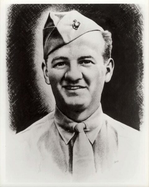 MARINE CORORAL LEWIS KENNETH BAUSELL MEDAL OF HONOR MEMORIAL PHOTO