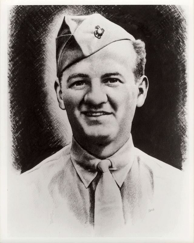 MARINE CORORAL LEWIS KENNETH BAUSELL MEDAL OF HONOR MEMORIAL PHOTO