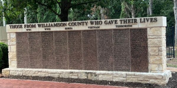 WILLIAMSON COUNTY SUPREME SACRIFICE WAR MEMORIAL