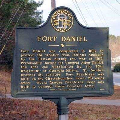 FORT DANIEL MEMORIAL MARKER